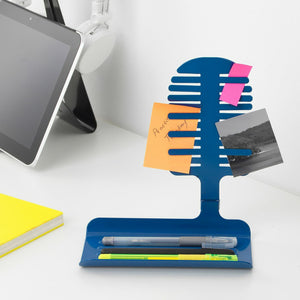 Ikea MOJLIGHET Pen/Picture Holder, Blue, Perfect For Clean Work Busy Desk,