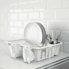 Load image into Gallery viewer, Flundra Kitchen Dish Drainer Plastic White Plate Cutlery Holder Rack *Brand Ikea*