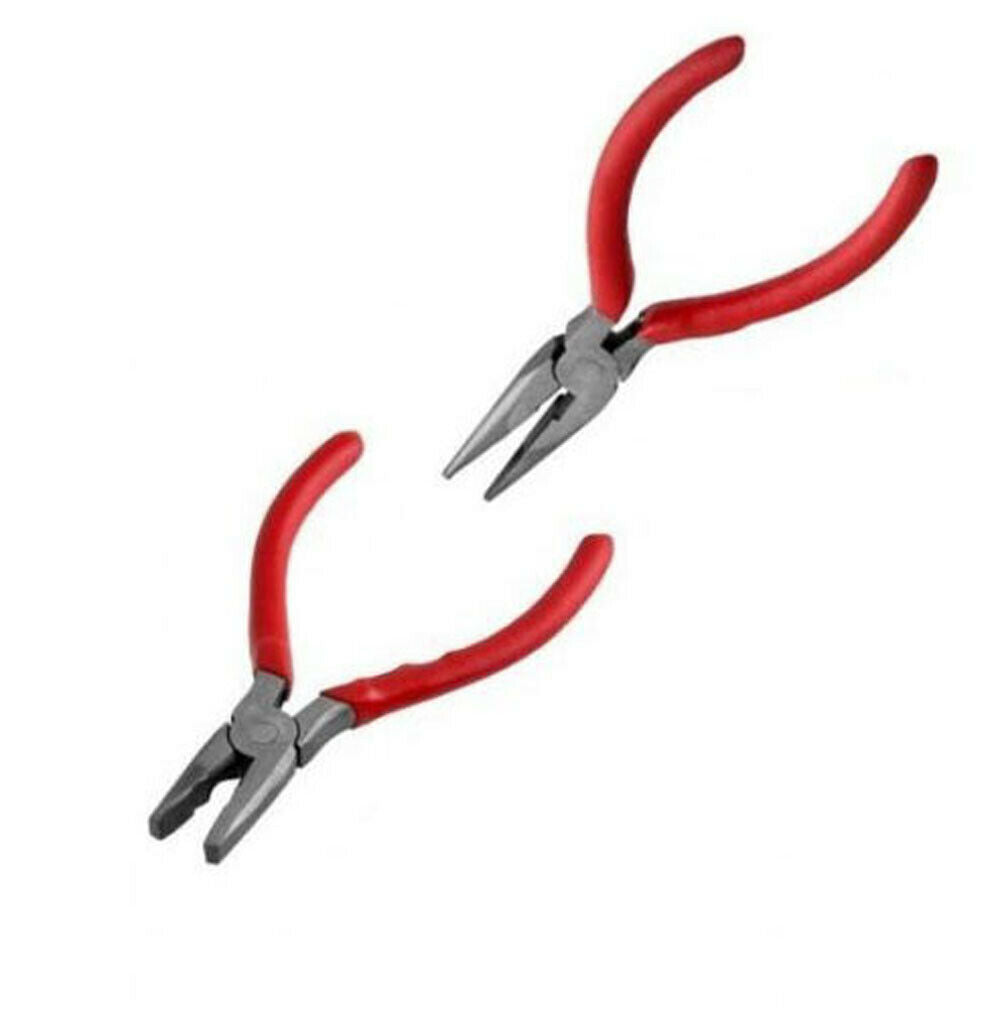 NEW PLIERS AND LONG NOSE PLIERS PACK OF 2 COMBINATION UK